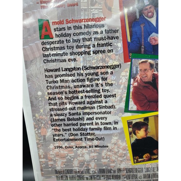Jingle All the Way VHS, 1997 Clamshell Great Condition Arnold Schwarzenegger Fun - Picture 3 of 4